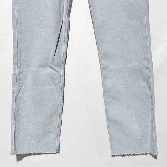 New ASOS Design Raw Hem Skinny Jeans Vintage Light Wash Stretch Denim Size 28 - Picture 7 of 16